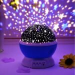 Star Moon Projector Night Light - Rotating Portable Galaxy Lamp with Color Changing Effects