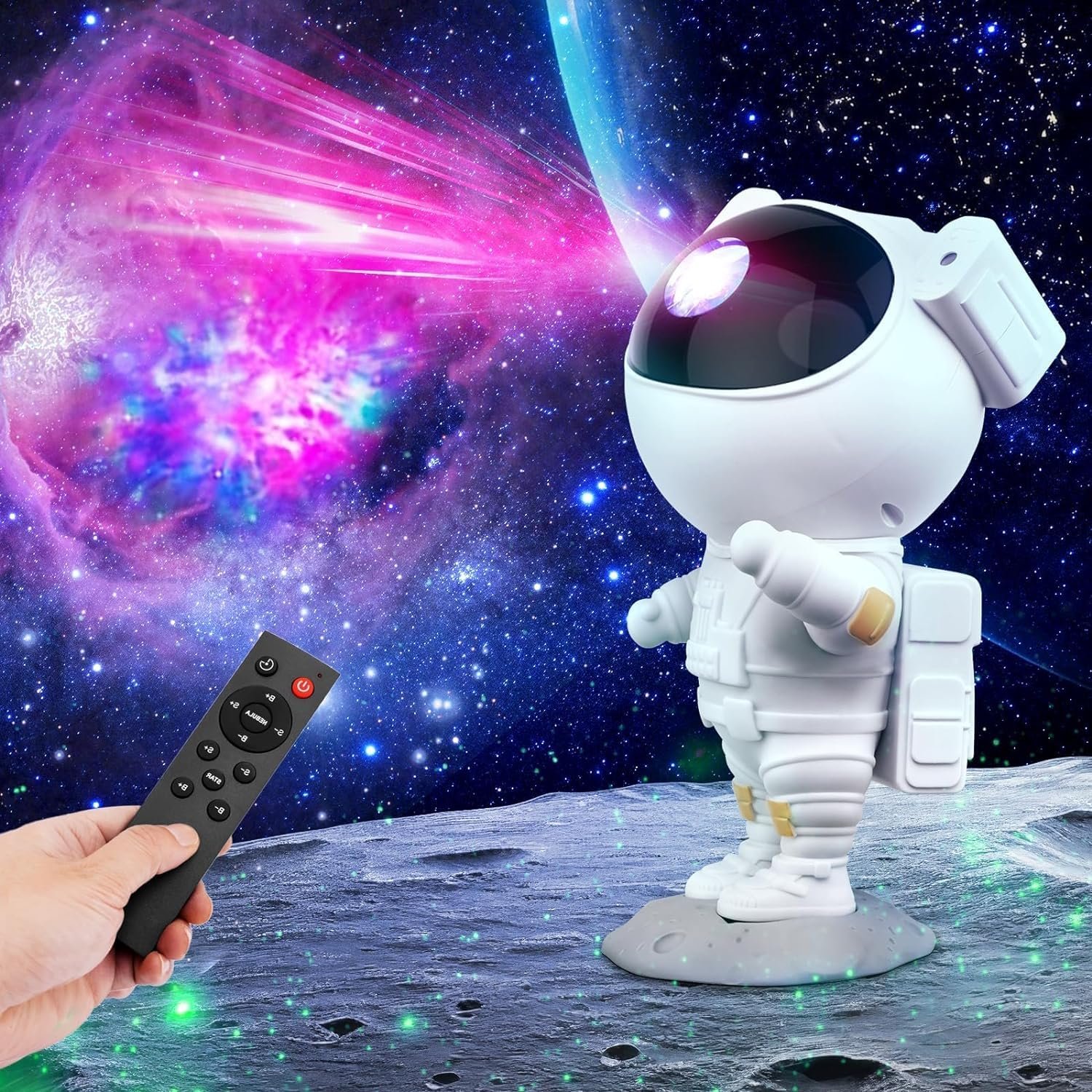 81ZCgWmuw9L._SL1500_ FALCON - Astronaut Galaxy Star Projector, KIDS Best Gifts - Image 1