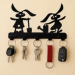 Black Iron Metal Key Holder in Box